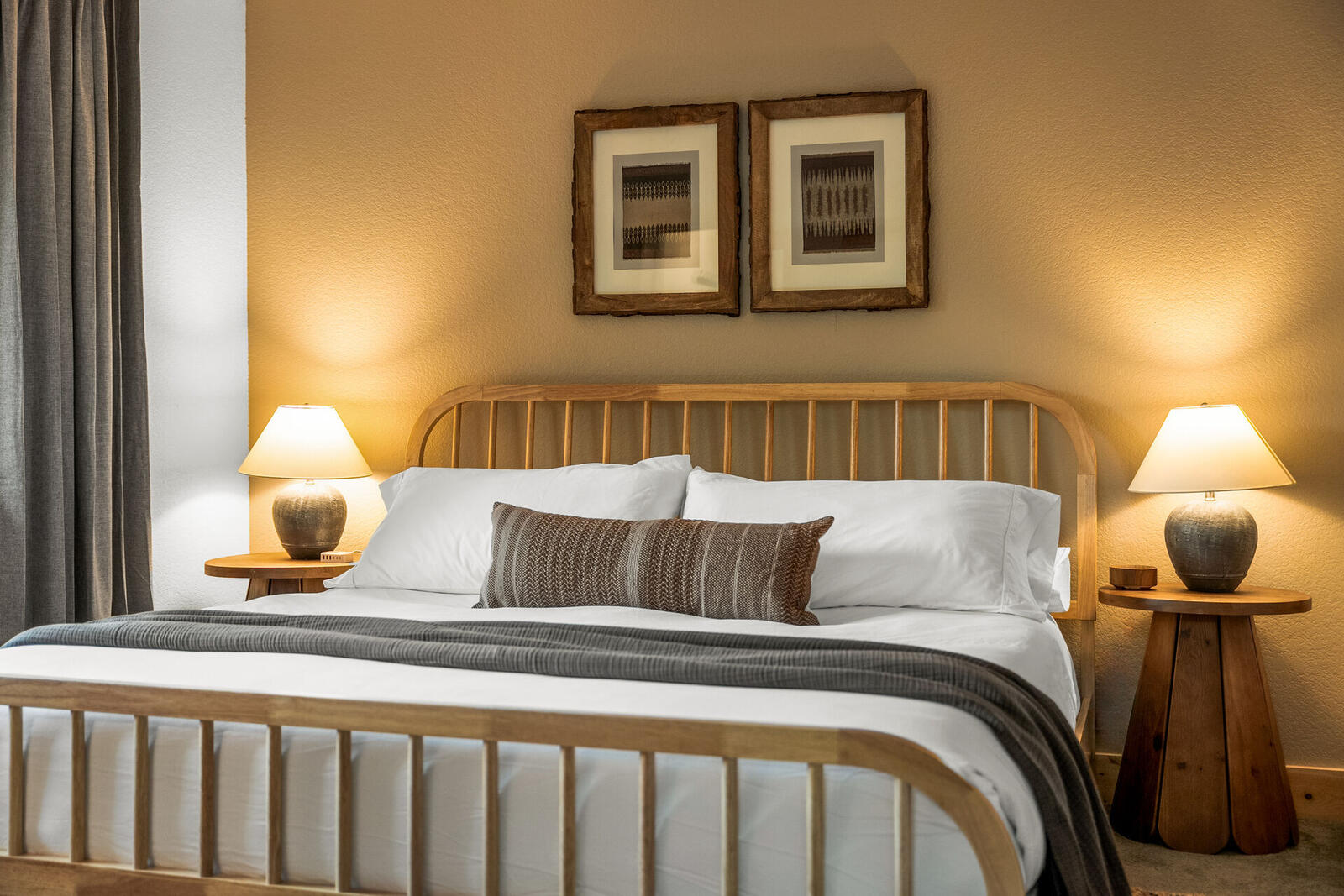 Second bedroom spindle bed